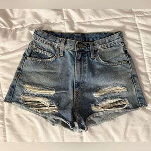 Carmar Denim Distressed Micro Shorts - Festival, Coachella Style Shorts